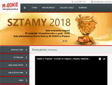 Tablet Screenshot of mgokis.praszka.pl